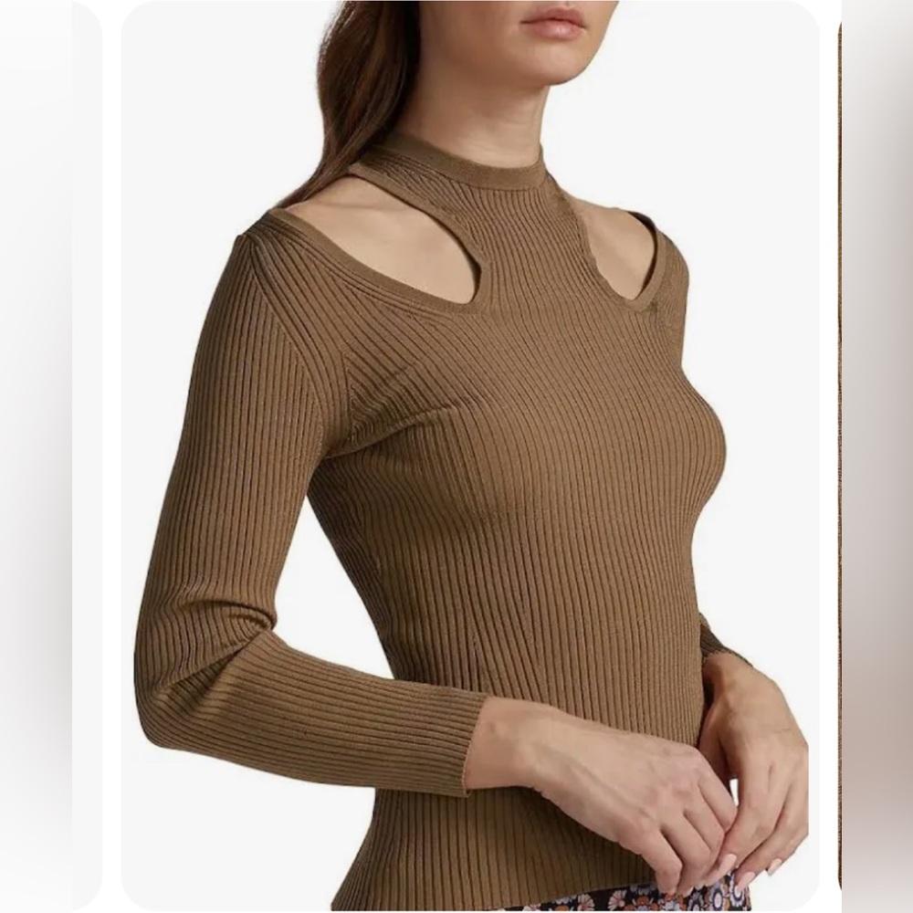 Zimmerman ribbed cut out top